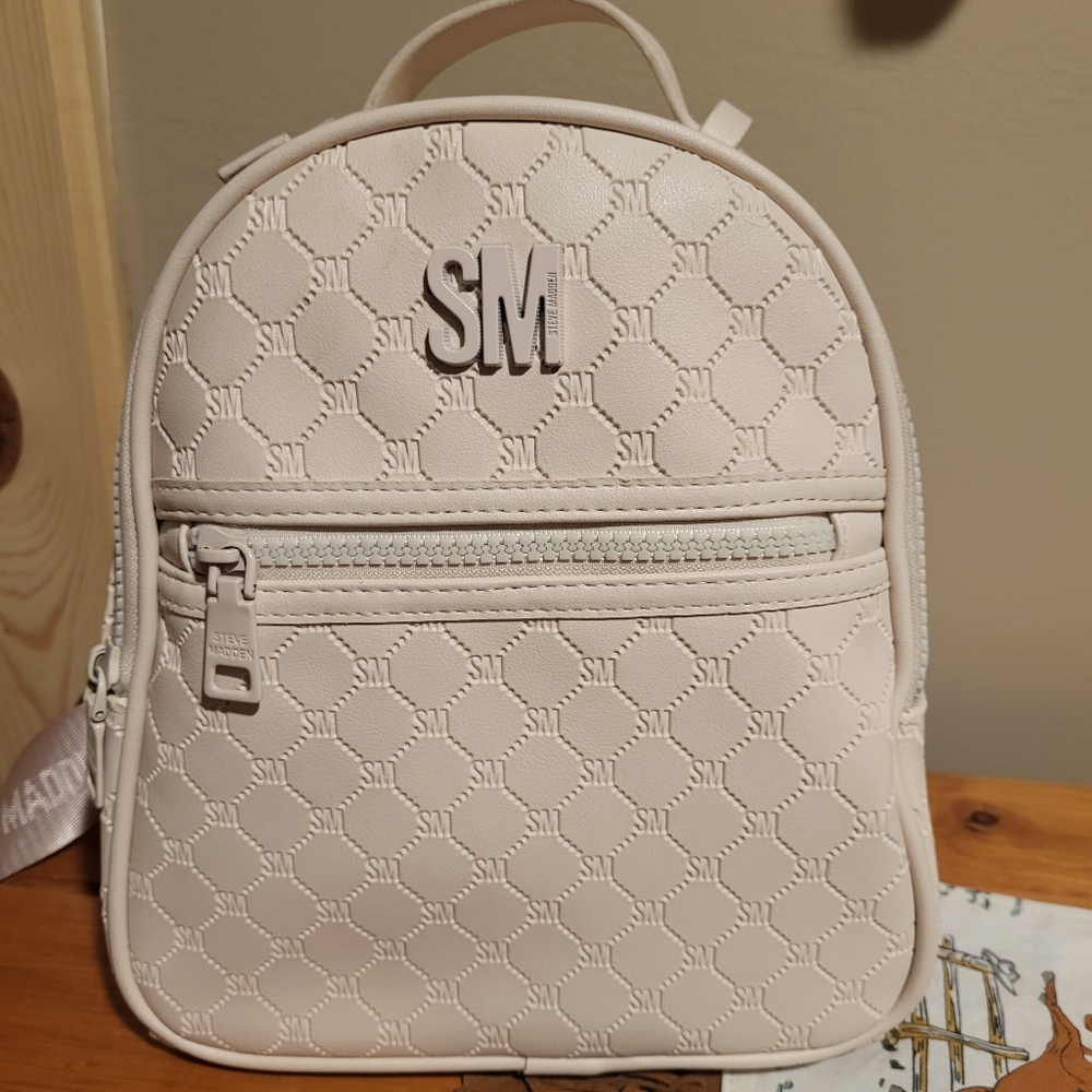 Pink Steve Madden Backpack And Wristlet